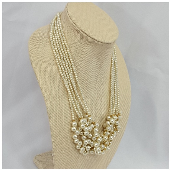 Faux Pearls and More Pearls with Goldtone Accents - Picture 5 of 8